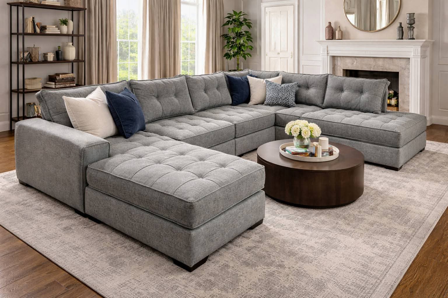 Amani Gallery L-Shape Sectional Sofa
